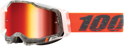 100% Racecraft 2 Goggle - Schrute - Red Mirror Lens 50010-00014