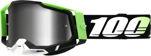 100% Racecraft 2 Goggle - Kalkuta - Silver Mirror Lens 50010-00006