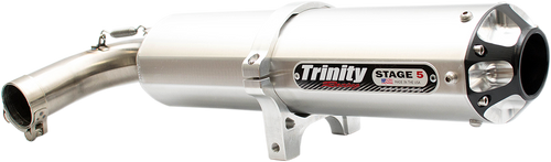 TRINITY RACING Stage 5 Slip-On Muffler - Aluminum TR-4158S