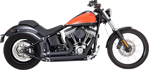VANCE & HINES Shortshots Staggered Exhaust System - Matte Black 47325