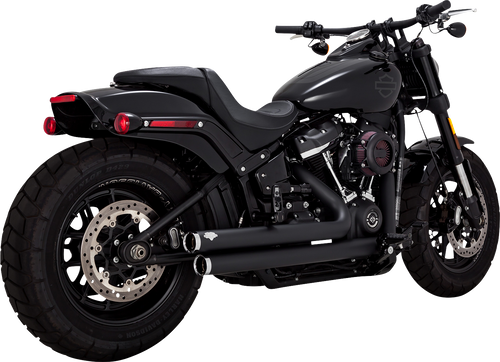 VANCE & HINES Big Shots Staggered Exhaust System - Black 47341