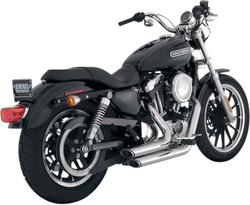 VANCE & HINES Shortshots Staggered Exhaust System - Chrome 17219