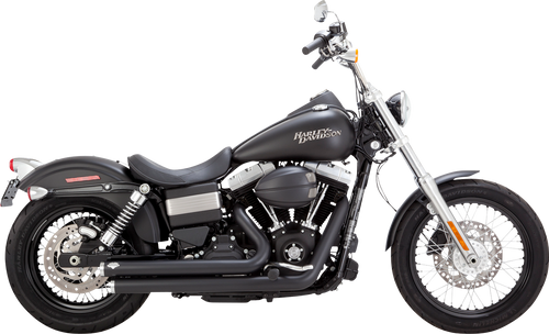 VANCE & HINES Big Shots Staggered Exhaust System - Black 47338