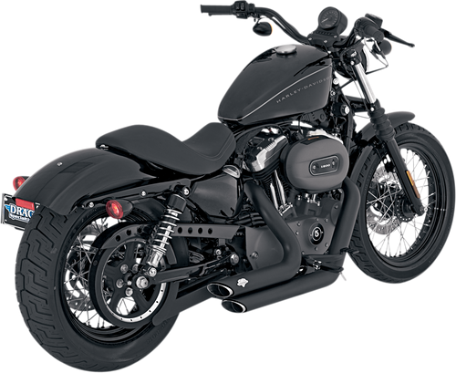 VANCE & HINES Shortshots Staggered Exhaust System - Black 47219