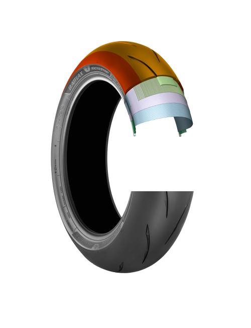 Tire Battlax Rs12 Rear 190/55zr17 75w Radial Tl