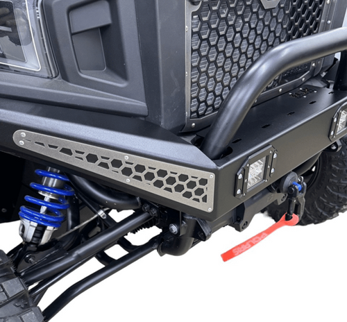 Polaris Xpedition Front Bumper by AJK Offroad Close Up Left Side