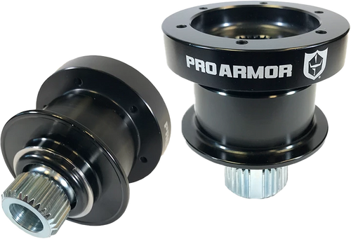 Pro Armor P081Z281BL Black Quick Release Steering Wheel Hub for UTVs and Off-Road Vehicles with 6-Bolt Pattern
