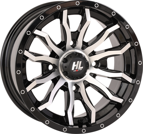 HIGH LIFTER Wheel - HL21 - Front/Rear - Gloss Black w/Machined - 22x7 - 4/137 - 4+3 (+10 mm) 22HL21-1137