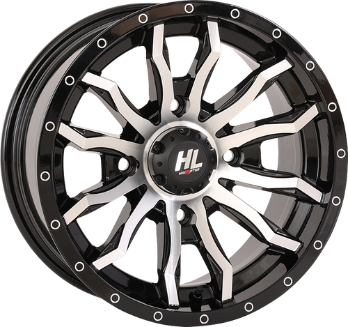 HIGH LIFTER Wheel - HL21 - Front/Rear - Gloss Black w/Machined - 20x7 - 4/156 - 4+3 (+10 mm) 20HL21-1156