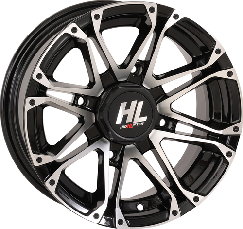 HIGH LIFTER Wheel - HL3 - Front/Rear - Gloss Black w/Machined - 14x7 - 4/137 - 4+3 (+10 mm) 14HL03-1137