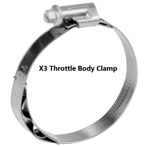 RPM Can-Am Maverick X3 Turbo R & RR Stainless Charge Tube Clamp Set