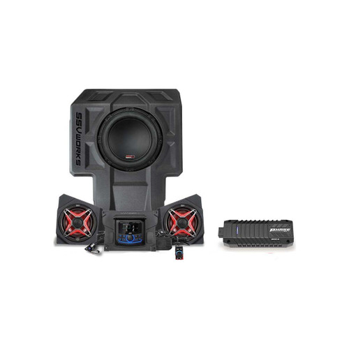 Kawasaki KRX Lighted 3-Speaker System with Head Unit | SSV Works