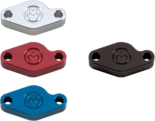 MOOSE OFFROAD E-Brake Block-Off Plate - Red BL-BP6061R
