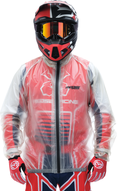 MOOSE OFFROAD Rain Jacket - Clear - Medium 2854-0372