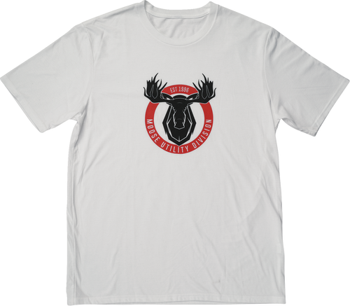 MOOSE OFFROAD MUD Badge T-Shirt - White - 2XL 3030-24390