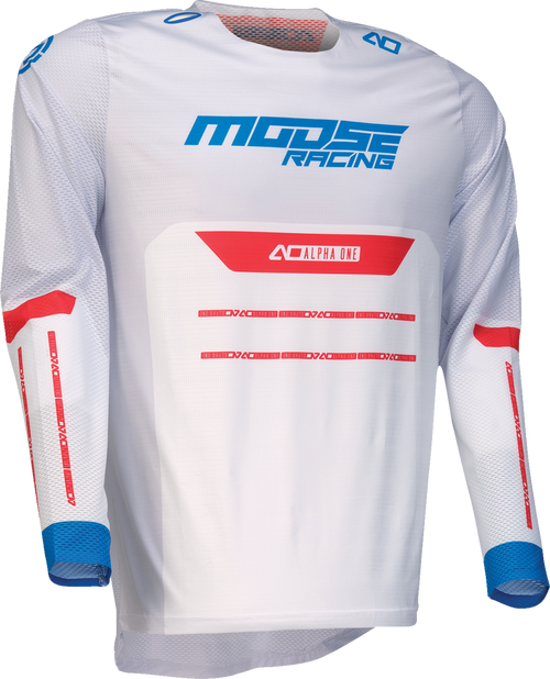 MOOSE OFFROAD Alpha One Jersey - Red/White/Blue - Large 2910-8327