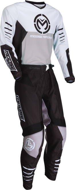 MOOSE OFFROAD Qualifier® Jersey - Black/White - 5XL 2910-8158
