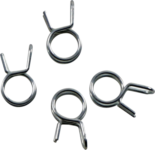 ALL BALLS Refill Clamp Kit - Fuel Line/Wire - Parallel Ear - Silver - 9.2 mm - 4 Pack FS00066
