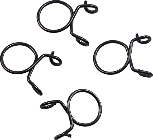 ALL BALLS Refill Clamp Kit - Fuel Line/Wire - Parallel Ear - Black - 12 mm - 4 Pack FS00057