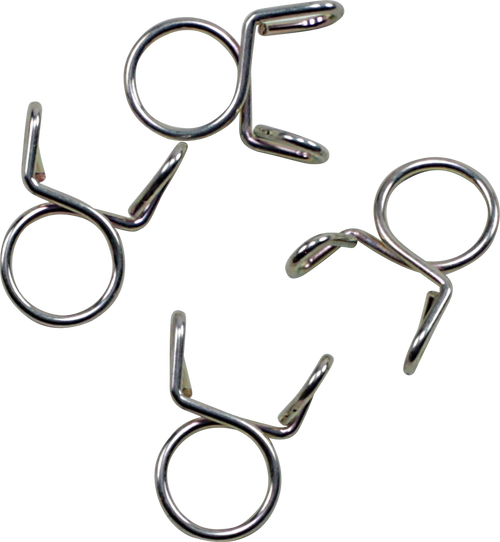 ALL BALLS Refill Clamp Kit - Fuel Line/Wire - Parallel Ear - Silver - 9 mm - 4 Pack FS00049