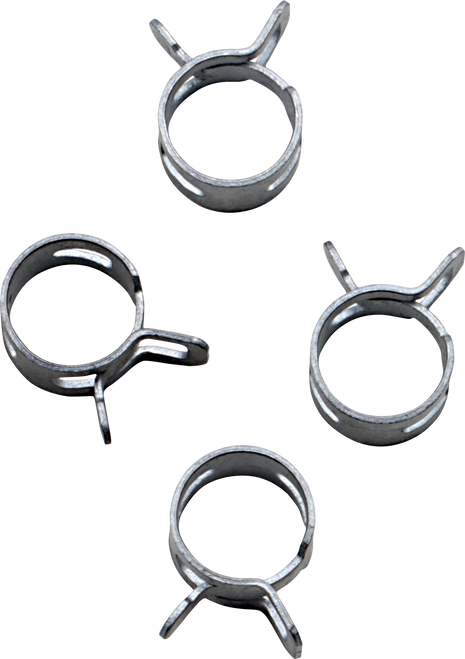 ALL BALLS Refill Clamp Kit - Fuel Line/Band - Parallel Ear - Silver - 12 mm - 4 Pack FS00043