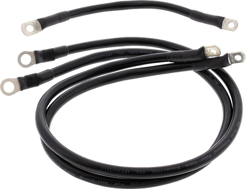ALL BALLS Battery Cable Kit - Black 79-3007-1