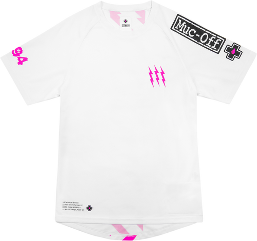 MUC-OFF USA Mountain Bike Short-Sleeve Jersey - White - XS 20480