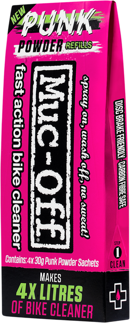 MUC-OFF USA Punk Powder Concentrated Cleaner Refill Pack - 4 Pack 20561