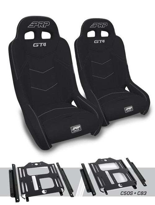 GT4 Suspension Seats Kit for Polaris RZR 570, 800, 900 (Pair)