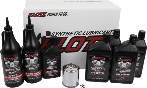 KLOTZ OIL Premium Oil Change Kit - '84-'99 Evolution Big Twin KH-102