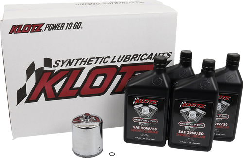 KLOTZ OIL Basic Oil Change Kit - Twin Cam/M8 KH-101