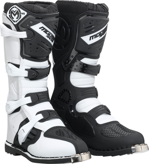 MOOSE OFFROAD Qualifier Boots - Black/White - Size 13 3410-2605