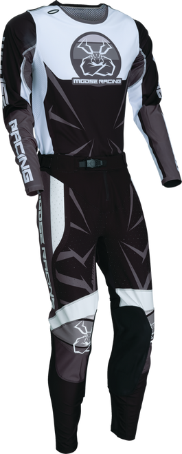 MOOSE OFFROAD Agroid Jersey - Black/White - 2XL 2910-7909