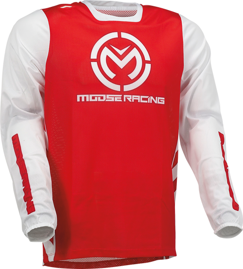 MOOSE OFFROAD Sahara Jersey - Red/White - Medium 2910-7427