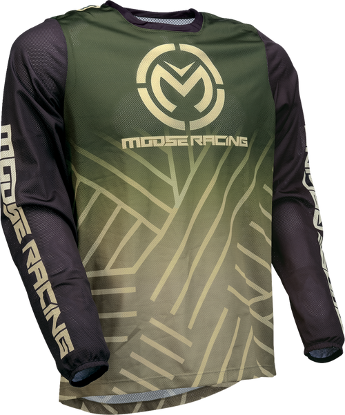 MOOSE OFFROAD Sahara Jersey - Green/Black - XL 29107945