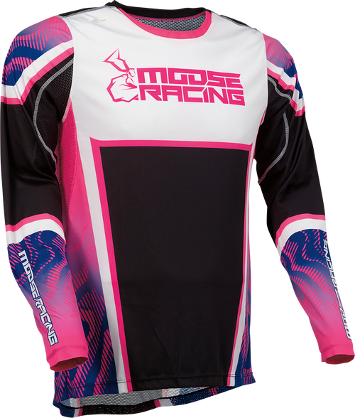 MOOSE OFFROAD Agroid Jersey - Pink/Purple/Black - 3XL 2910-7401