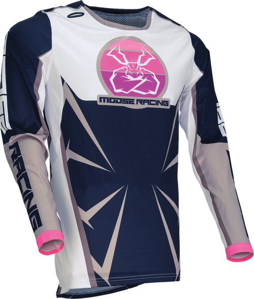 MOOSE OFFROAD Agroid Jersey - Navy/White - Small 2910-8138