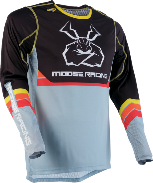 MOOSE OFFROAD Agroid Jersey - Gray/Yellow - Small 2910-7512