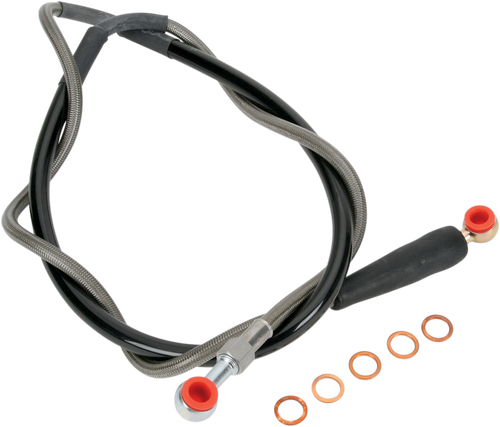 MOOSE OFFROAD Brake Line - Front - Stainless Steel - Husaberg/Husqvarna/KTM K01-1-028/P
