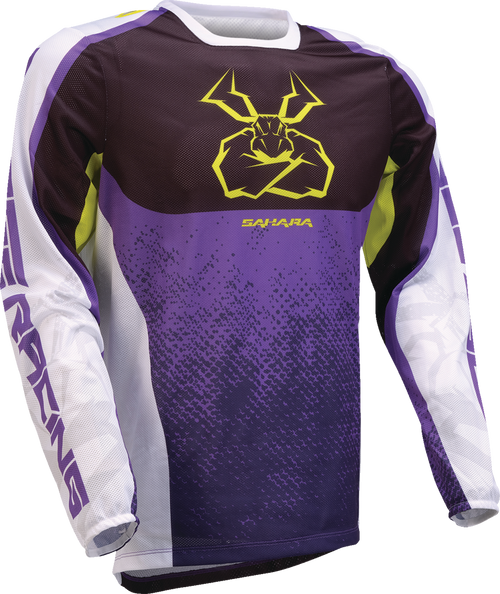 MOOSE OFFROAD Sahara Jersey - Purple/Hi-Viz - Large 2910-8348