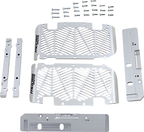 MOOSE OFFROAD Radiator Guards - Brushed Aluminum - Sherco 12-9013