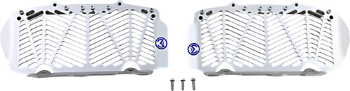 MOOSE OFFROAD Billet Radiator Guards - Silver - Gas Gas/Husqvarna/KTM 12-1116