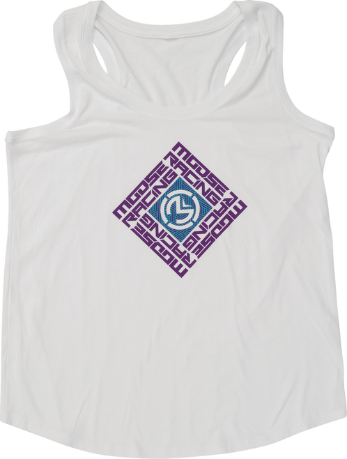 MOOSE OFFROAD Women's Spin Sync Tank Top - White - Large 3031-4282
