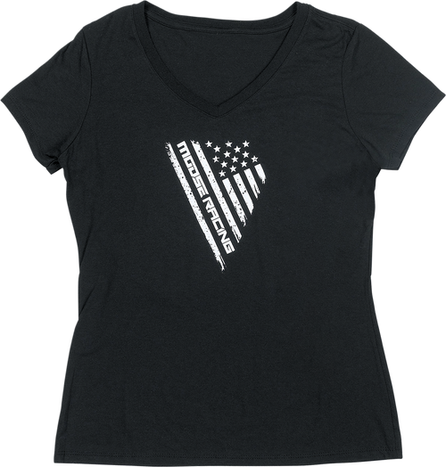 MOOSE OFFROAD Women's Salute T-Shirt - Black - Large 3031-4168