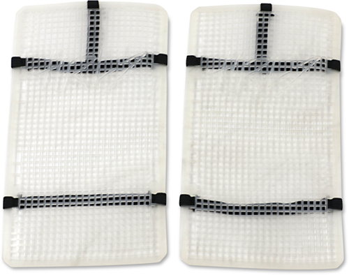 MOOSE OFFROAD Mud Radiator Cover - White - Honda HPRMUDCRF2504TM