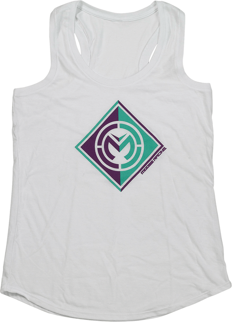 MOOSE OFFROAD Women's Insignia Tank - White - Medium 3031-4163