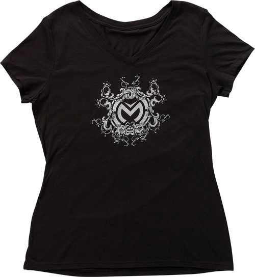 MOOSE OFFROAD Women's Filigree T-Shirt - Black - Medium 3031-4025