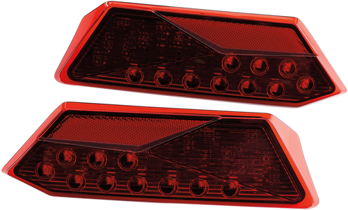 MOOSE OFFROAD Taillights - LED - RZR1000 - Red 100-3385-PU