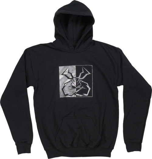 MOOSE OFFROAD Youth Split Personality Hoodie - Black - Medium 3052-0674