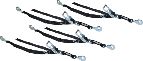 MOOSE OFFROAD Ratcheting Tiedown Pack - 2" x 8' - Black 3920-0536